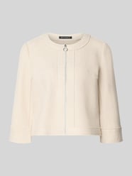 Regular fit cropped blazer van mix van viscose en wol van Betty Barclay Beige - 23