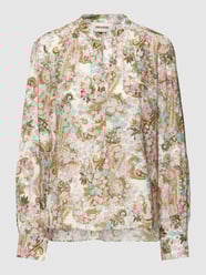Blouse in all-over bloemendesign, model 'TINK SOFT YOKO FLOWER' van Zadig & Voltaire Wit - 34