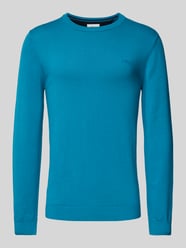 Regular Fit Strickpullover aus reiner Baumwolle von s.Oliver RED LABEL Blau - 46