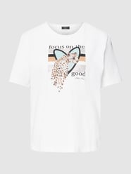 T-shirt met motiefprint van Marc Cain Wit - 7