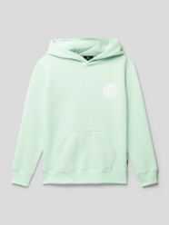 Hoodie met labelprint, model 'WETSUIT' van Rip Curl Groen - 25