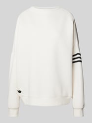 Oversized Sweatshirt mit Label-Stitching von adidas Originals Weiß - 42