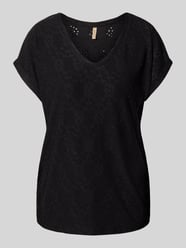 T-Shirt mit Lochstickerei Modell 'INGELA' von Soyaconcept - 44
