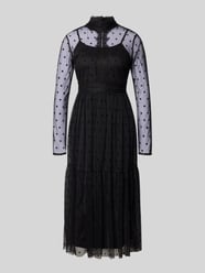 Midi-jurk met opstaande kraag van LACE & BEADS - 15