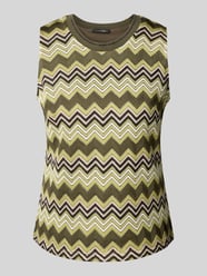 Stricktop mit Lochmuster von comma - 31