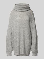 Oversized Strickpullover mit Rollkragen Modell 'Juna' von LeGer by Lena Gercke Grau - 10