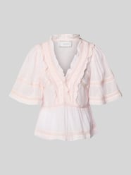Regular Fit Bluse mit Häkelspitze Modell 'Evienne' von Neo Noir - 28