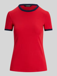 Slim fit T-shirt van katoenmix van Lauren Ralph Lauren - 48
