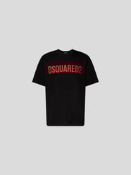 T-Shirt mit Label-Print von Dsquared2 Schwarz - 20