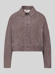 Slim Fit Lederjacke aus echtem Ziegenleder Modell 'SADELA' von BOSS Orange - 22