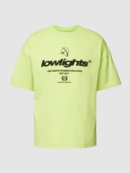 T-shirt met statementprint van Low Lights Studios Groen - 1