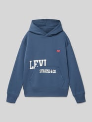 Hoodie mit Label-Stitching und Känguru-Tasche von Levi’s® Kids - 11