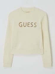 Pullover mit Strasssteinen  von Guess Weiß - 16