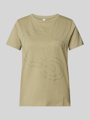 T-Shirt mit Label-Print von QS Grün - 35