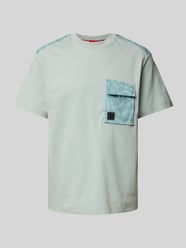 T-shirt met labelpatch, model 'Dabieno' van HUGO Groen - 17