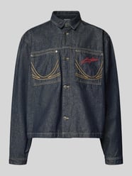 Relaxed Fit Jeansjacke mit Ziernähten von Karl Kani - 36