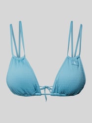 Top bikini z fakturowanym wzorem model ‘TRIANGLE’ od Calvin Klein Underwear - 7