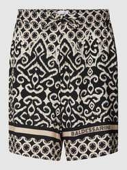 Shorts aus Viskose mit Allover-Muster von Baldessarini Schwarz - 25