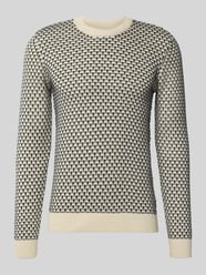 Sweter z dzianiny z okrągłym dekoltem model ‘DONG’ od Blend - 25