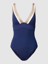 Badpak met diepe V-hals, model 'TAYRONA BEACH' van Esprit Blauw / turquoise - 46