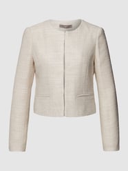 Blazer in strukturierter Optik von Jake*s Collection Beige - 8