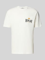 Regular fit T-shirt van puur katoen met logoprint van Replay - 27