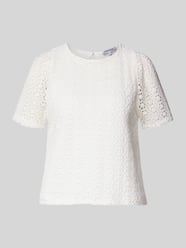 T-shirt o kroju regular fit w dzianinowej optyce od MORE & MORE - 8