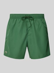 Regular Fit Badeshorts mit Logo-Badge von Lacoste - 11