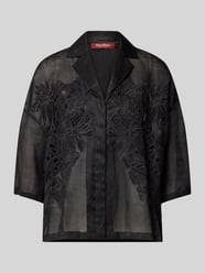 Regular fit overhemdblouse met broderie anglaise, model 'LEGNO' van Max Mara Studio - 24