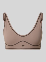 Slim Fit Sport BH mit Logo-Detail Modell 'PURELUXE' von Fabletics Beige - 32