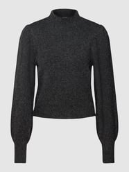 Pullover in Melange-Optik mit Puffärmeln Modell 'DOFFY' von Vero Moda Schwarz - 23
