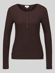 Langarmshirt mit kurzer Knopfleiste von s.Oliver RED LABEL - 25