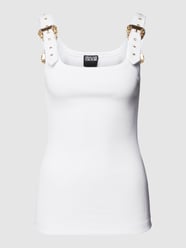 Top mit Dornschließe von Versace Jeans Couture Weiß - 24