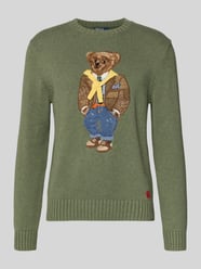 Sweter z dzianiny o kroju regular fit z czystej bawełny od Polo Ralph Lauren - 5