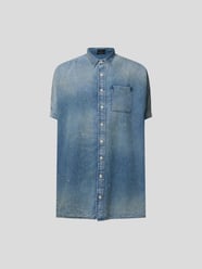 Oversized Jeanshemd im Distressed-Look von R13 Blau / Türkis - 36