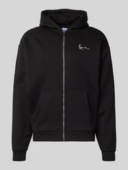 Sweatjacke mit Label-Stitching von KARL KANI - 5