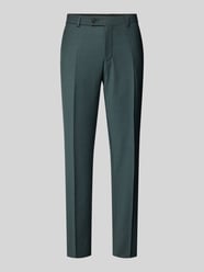 Tapered Fit Anzughose mit Bügelfalten Modell 'Cole' von CG - Club of Gents Grün - 5