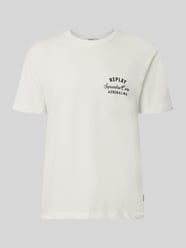 t-shirt z nadrukiem z logo i okrągłym dekoltem od Replay - 20
