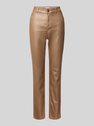 Slim Fit Stoffhose mit 5-Pocket-Design von Christian Berg Woman Gold - 34