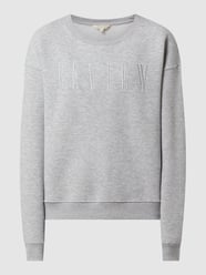 Sweatshirt mit Logo-Stitching Modell 'EMBRO' von REVIEW - 40