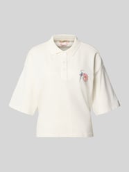 Cropped Poloshirt mit Ziersteinbesatz von Smith and Soul - 39