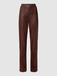 Broek in leerlook van REVIEW Bruin - 19