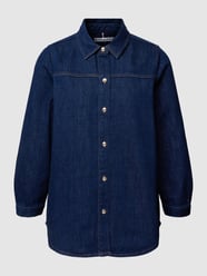Bluzka jeansowa z listwą guzikową na całej długości od Tommy Hilfiger Niebieski - 40