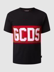 T-shirt z bawełny  od GCDS Czarny - 16