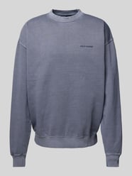 Sweatshirt mit Label-Stitching von Pegador Blau - 45