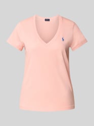 T-Shirt mit geripptem V-Ausschnitt von Polo Ralph Lauren - 29
