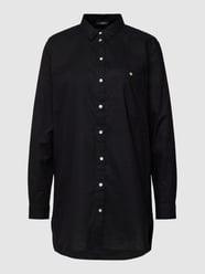 Longbluse mit Webmuster von Montego Schwarz - 27