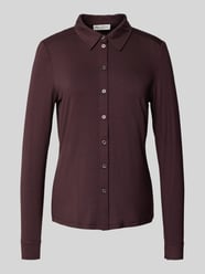 Regular fit blouse met lange mouwen van viscosemix van Marc O'Polo Bordeaux - 6
