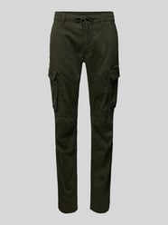 Spodnie cargo o kroju tapered fit z tunelem od PME Legend Zielony - 1