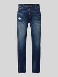 Straight fit jeans van katoenmix model 'Teddy' van Dsquared2 Ready to Wear - 4